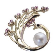 璀璨孔雀开屏 merry茗华时尚合金镶stellux奥钻胸针